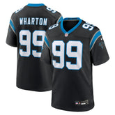 NFL Tershawn Wharton Carolina Panthers Team Game Jersey - Black