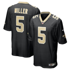 NFL Kendre Miller New Orleans Saints Team Game Jersey - Black