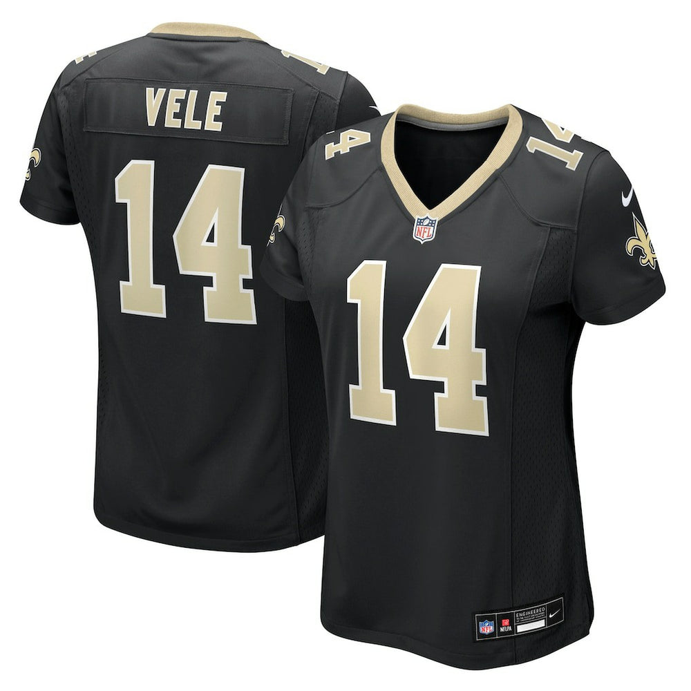 NFL Devaughn Vele New Orleans Saints Women's Team Game Jersey - Black