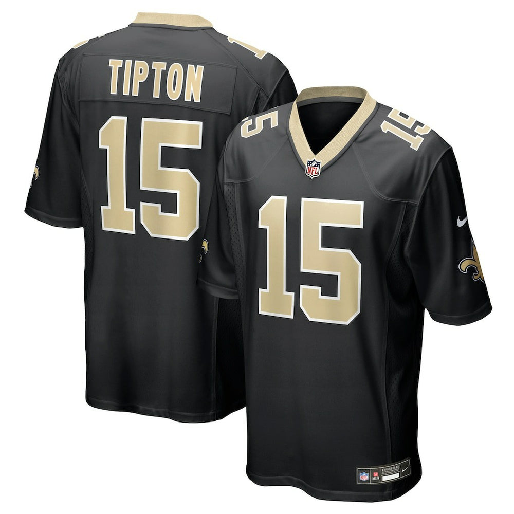 NFL Mason Tipton New Orleans Saints Team Game Jersey - Black