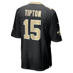 NFL Mason Tipton New Orleans Saints Team Game Jersey - Black