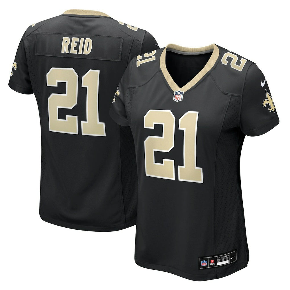 NFL Justin Reid New Orleans Saints Women's Team Game Jersey - Black
