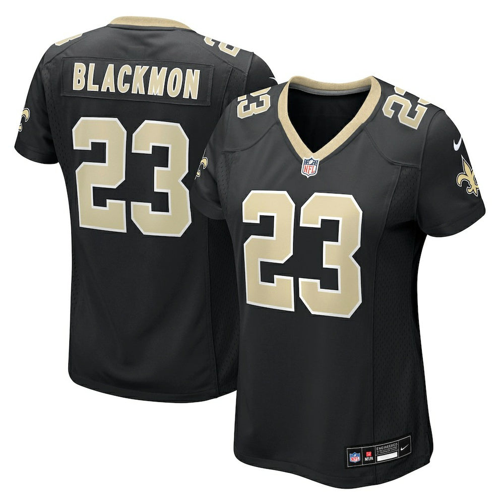 NFL Julian Blackmon New Orleans Saints Women's Team Game Jersey - Black