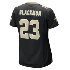 NFL Julian Blackmon New Orleans Saints Women's Team Game Jersey - Black