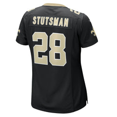 NFL Danny Stutsman New Orleans Saints Women's Team Game Jersey - Black