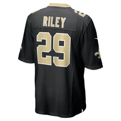 NFL Quincy Riley New Orleans Saints Team Game Jersey - Black