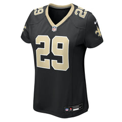 NFL Quincy Riley New Orleans Saints Women's Team Game Jersey - Black