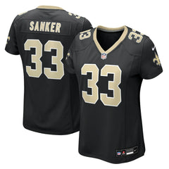 NFL Jonas Sanker New Orleans Saints Women's Team Game Jersey - Black