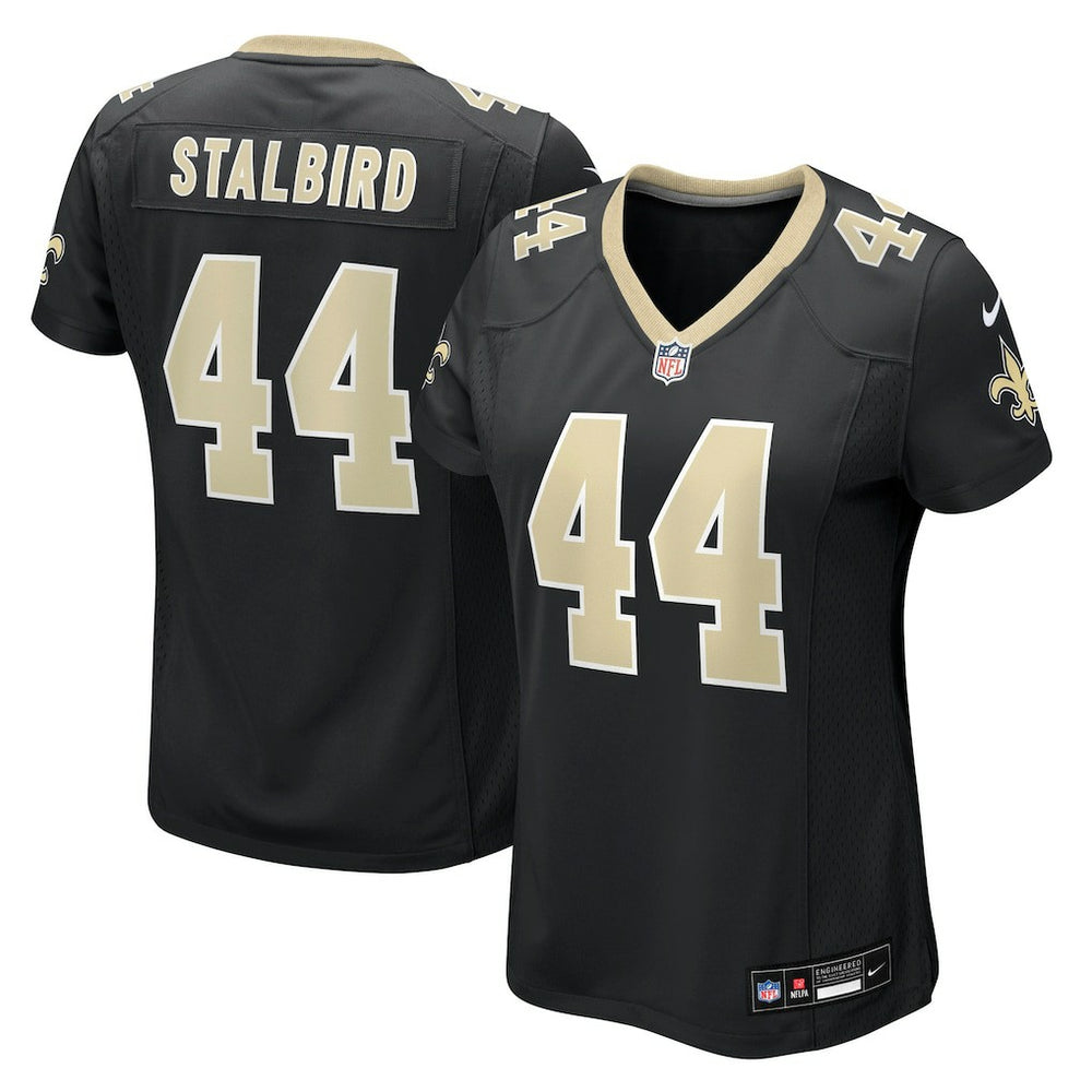 NFL Isaiah Stalbird New Orleans Saints Women's Team Game Jersey - Black