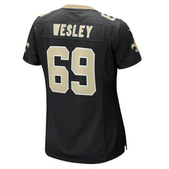 NFL Barry Wesley New Orleans Saints Women's Team Game Jersey - Black