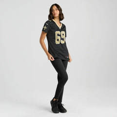 NFL Barry Wesley New Orleans Saints Women's Team Game Jersey - Black