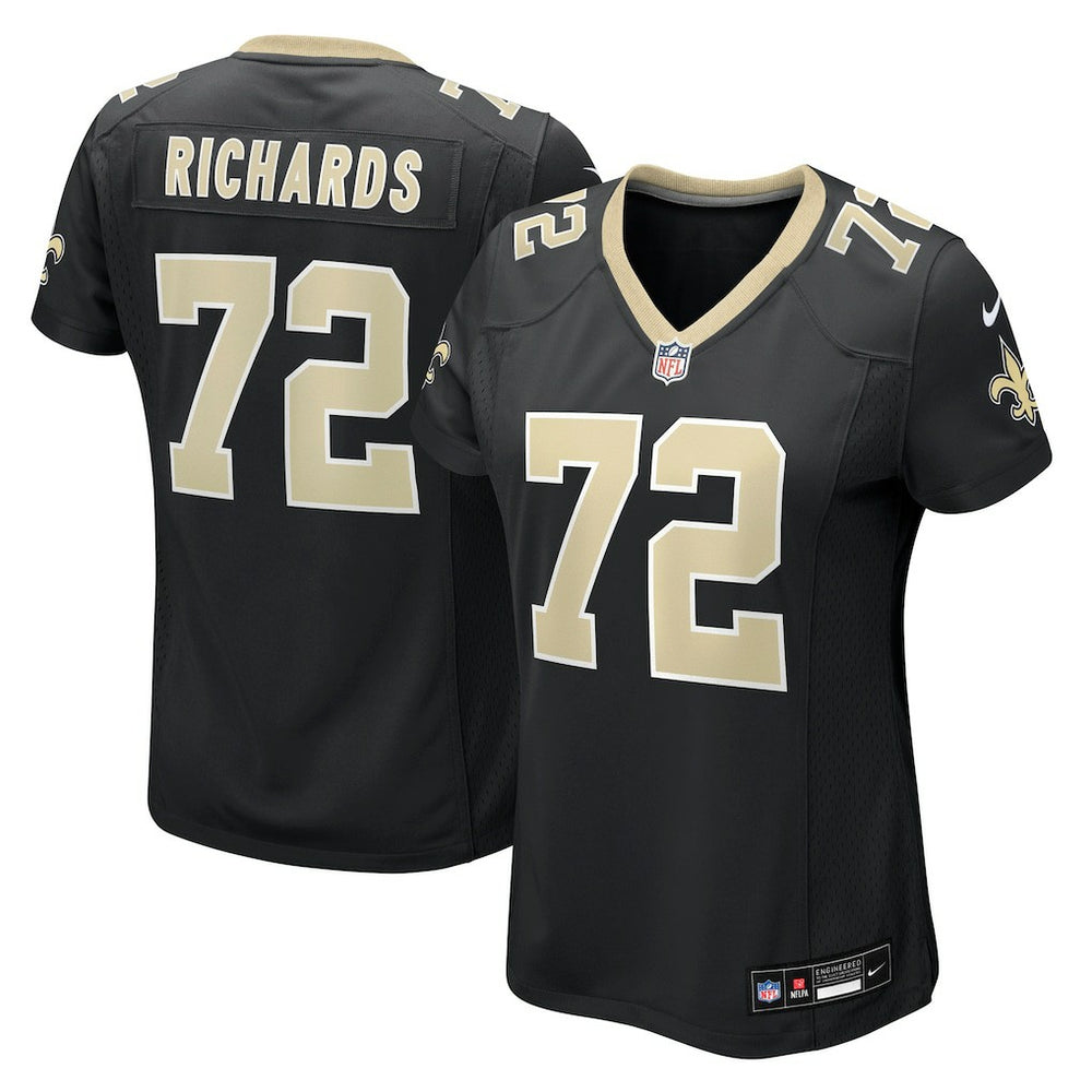 NFL Asim Richards New Orleans Saints Women's Team Game Jersey - Black