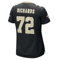 NFL Asim Richards New Orleans Saints Women's Team Game Jersey - Black