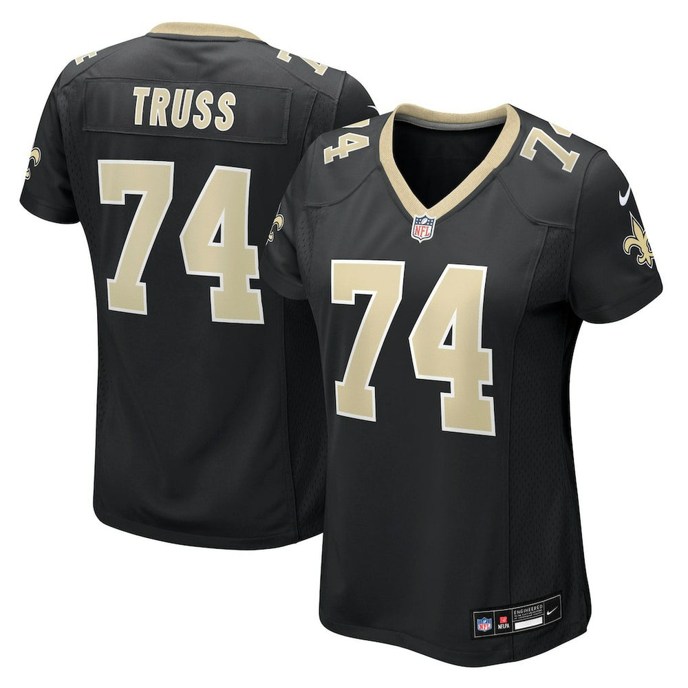 NFL Xavier Truss New Orleans Saints Women's Team Game Jersey - Black