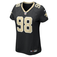 NFL Jonathan Bullard New Orleans Saints Women's Team Game Jersey - Black