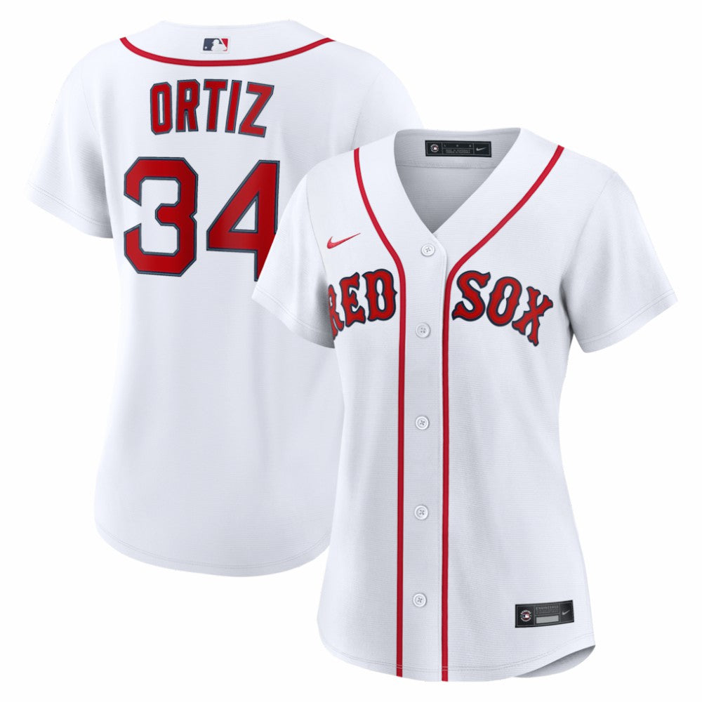 MLB David Ortiz Boston Red Sox Nike Women's Home Replica Player Jersey - White