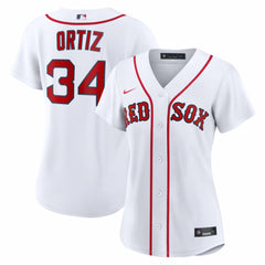 MLB David Ortiz Boston Red Sox Nike Women's Home Replica Player Jersey - White