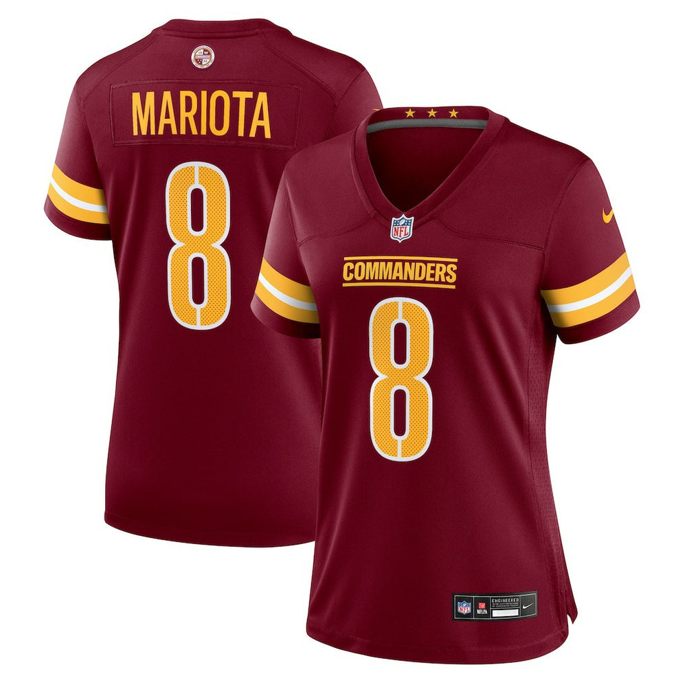 NFL Marcus Mariota Washington Commanders Women's Team Game Jersey - Burgundy