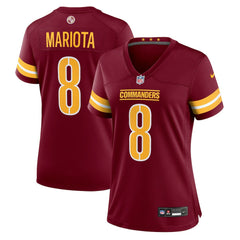 NFL Marcus Mariota Washington Commanders Women's Team Game Jersey - Burgundy