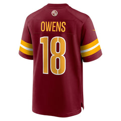 NFL Tyler Owens Washington Commanders Team Game Jersey - Burgundy