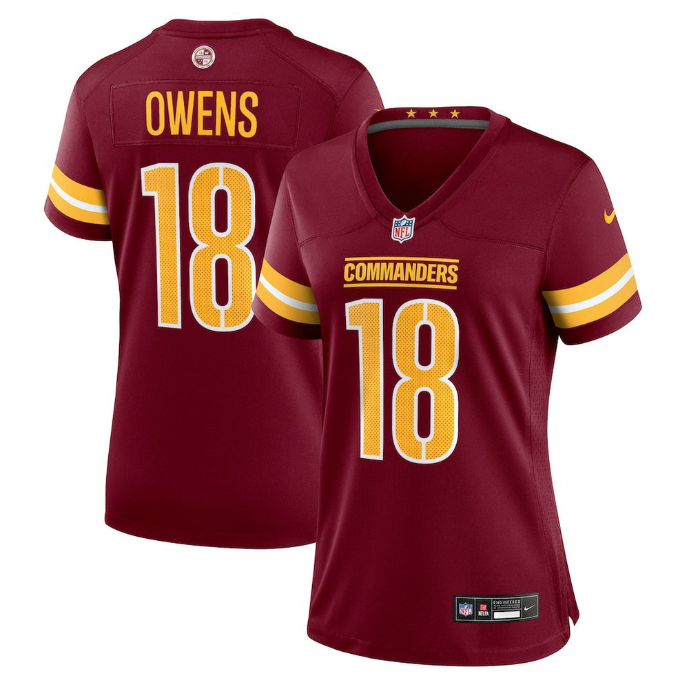 Tyler Owens Washington Commanders Women's Team Game Jersey Burgundy