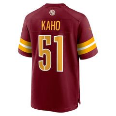 NFL Ale Kaho Washington Commanders Team Game Jersey - Burgundy