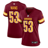 NFL Lucas Niang Washington Commanders Women's Team Game Jersey - Burgundy