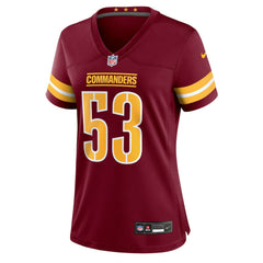 NFL Lucas Niang Washington Commanders Women's Team Game Jersey - Burgundy
