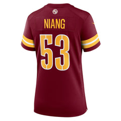 NFL Lucas Niang Washington Commanders Women's Team Game Jersey - Burgundy