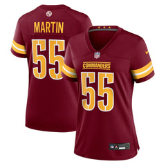 NFL Jacob Martin Washington Commanders Women's Team Game Jersey - Burgundy