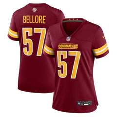 NFL Nick Bellore Washington Commanders Women's Team Game Jersey - Burgundy