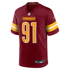 NFL Deatrich Wise Jr. Washington Commanders Team Game Jersey - Burgundy