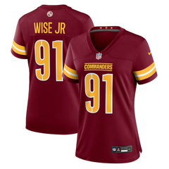 NFL Deatrich Wise Jr. Washington Commanders Women's Team Game Jersey - Burgundy