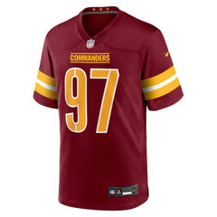 NFL Eddie Goldman Washington Commanders Team Game Jersey - Burgundy