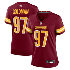 NFL Eddie Goldman Washington Commanders Women's Team Game Jersey - Burgundy