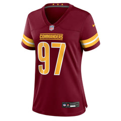 NFL Eddie Goldman Washington Commanders Women's Team Game Jersey - Burgundy