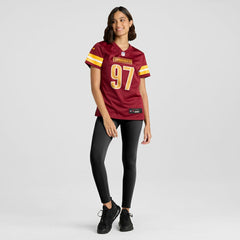 NFL Eddie Goldman Washington Commanders Women's Team Game Jersey - Burgundy