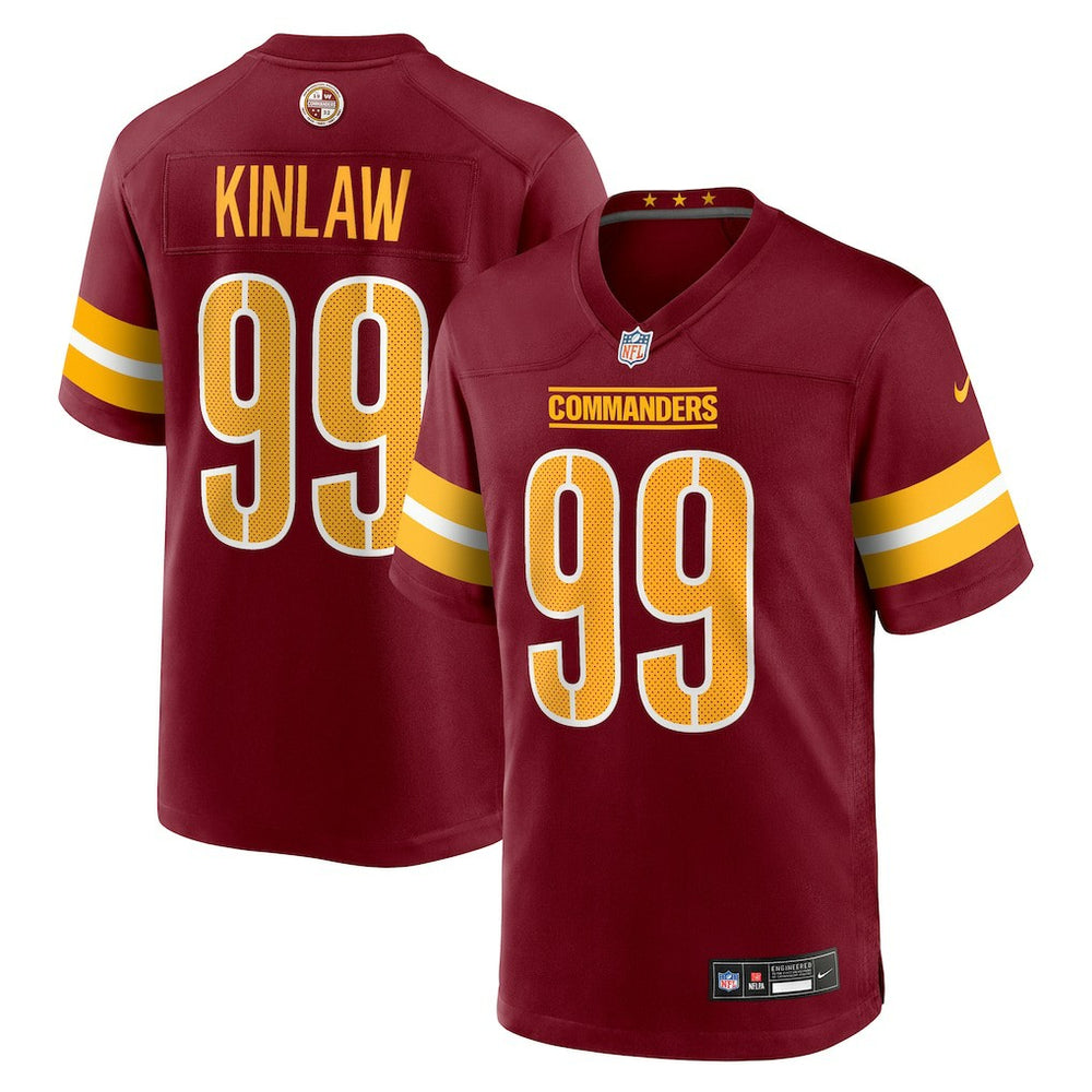 NFL Javon Kinlaw Washington Commanders Team Game Jersey - Burgundy