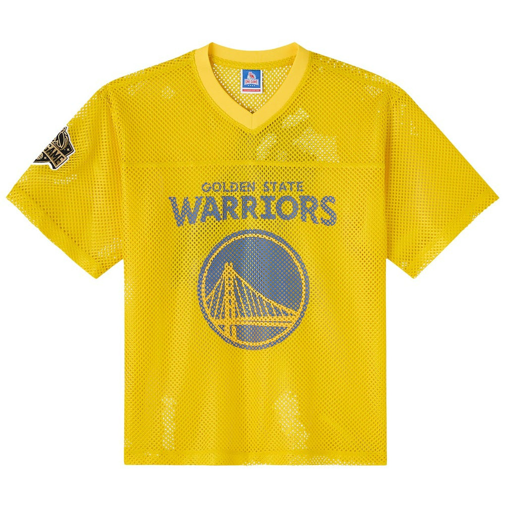 NBA Golden State Warriors OVO x NBA Mesh Football Fashion Jersey sale - Gold online