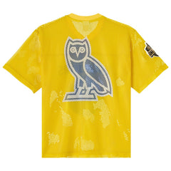 NBA Golden State Warriors OVO x NBA Mesh Football Fashion Jersey sale - Gold online