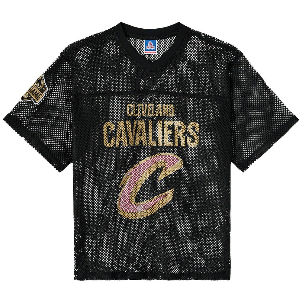 NBA Cleveland Cavaliers OVO x NBA Mesh Football Fashion Jersey sale - Black cheap