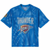 NBA Oklahoma City Thunder OVO x NBA Mesh Football Fashion Jersey - Blue shop