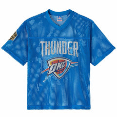 NBA Oklahoma City Thunder OVO x NBA Mesh Football Fashion Jersey - Blue shop