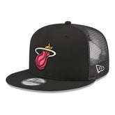 Miami Heat Core Logo Meshback 9FIFTY Snapback Hat Black