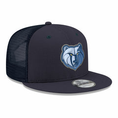 Memphis Grizzlies Core Logo Meshback 9FIFTY Snapback Hat Navy