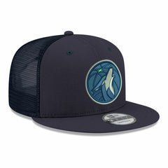 Minnesota Timberwolves Core Logo Meshback 9FIFTY Snapback Hat Navy