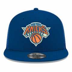 New York Knicks Core Logo Meshback 9FIFTY Snapback Hat Blue