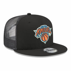 New York Knicks Core Logo Meshback 9FIFTY Snapback Hat Black
