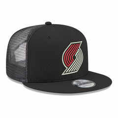 Portland Trail Blazers Core Logo Meshback 9FIFTY Snapback Hat Black