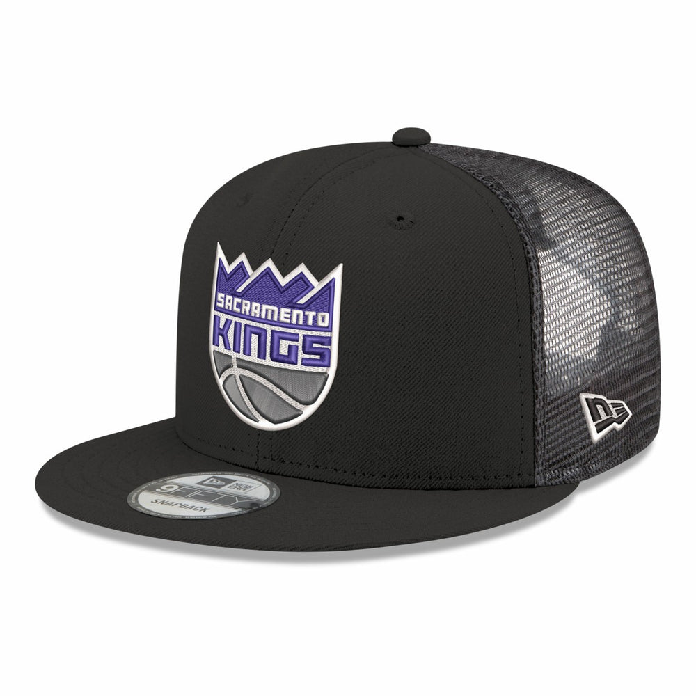 Sacramento Kings Core Logo Meshback 9FIFTY Snapback Hat Black